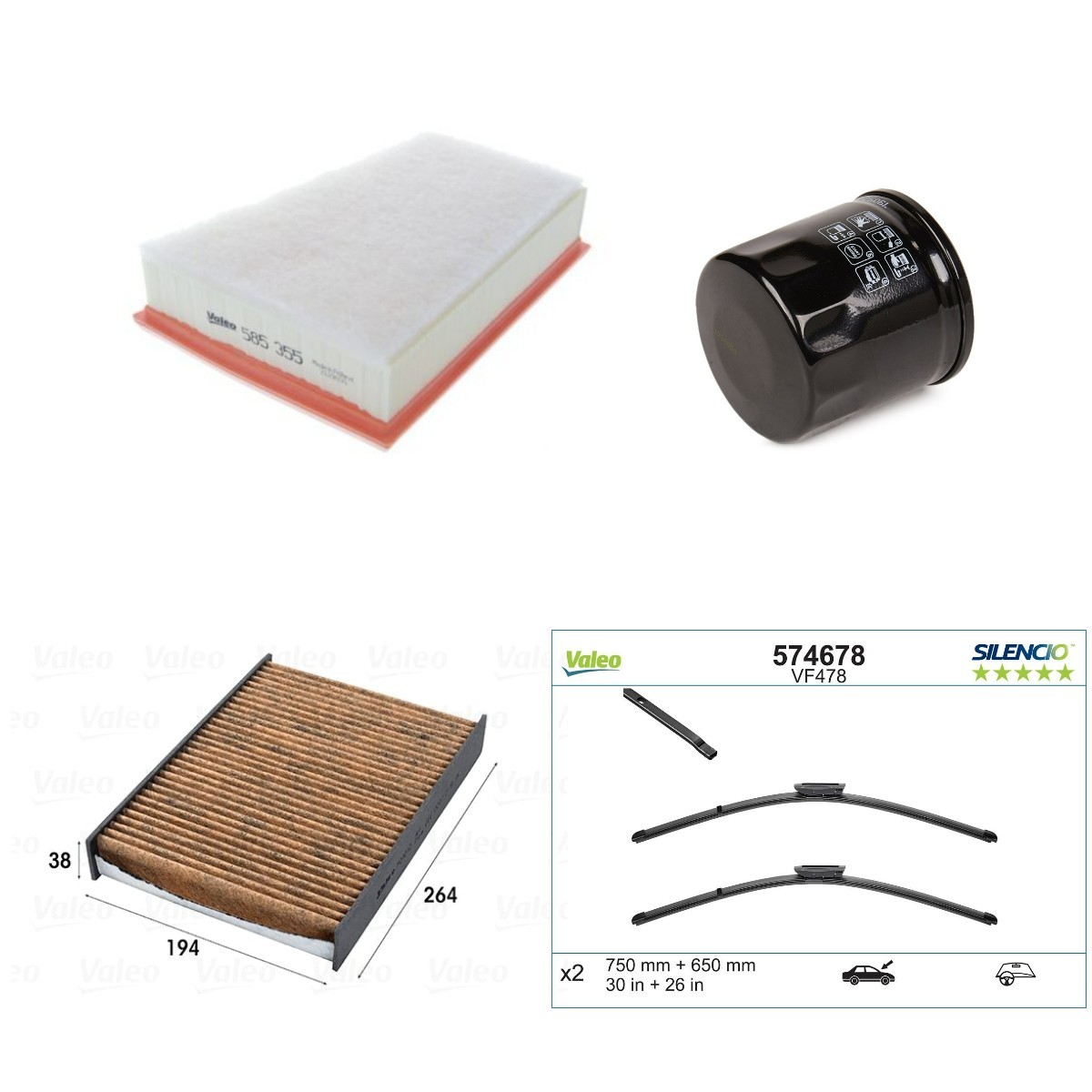 VALEO Servicepakke artikkelnummer: VAL4682SK008 billig