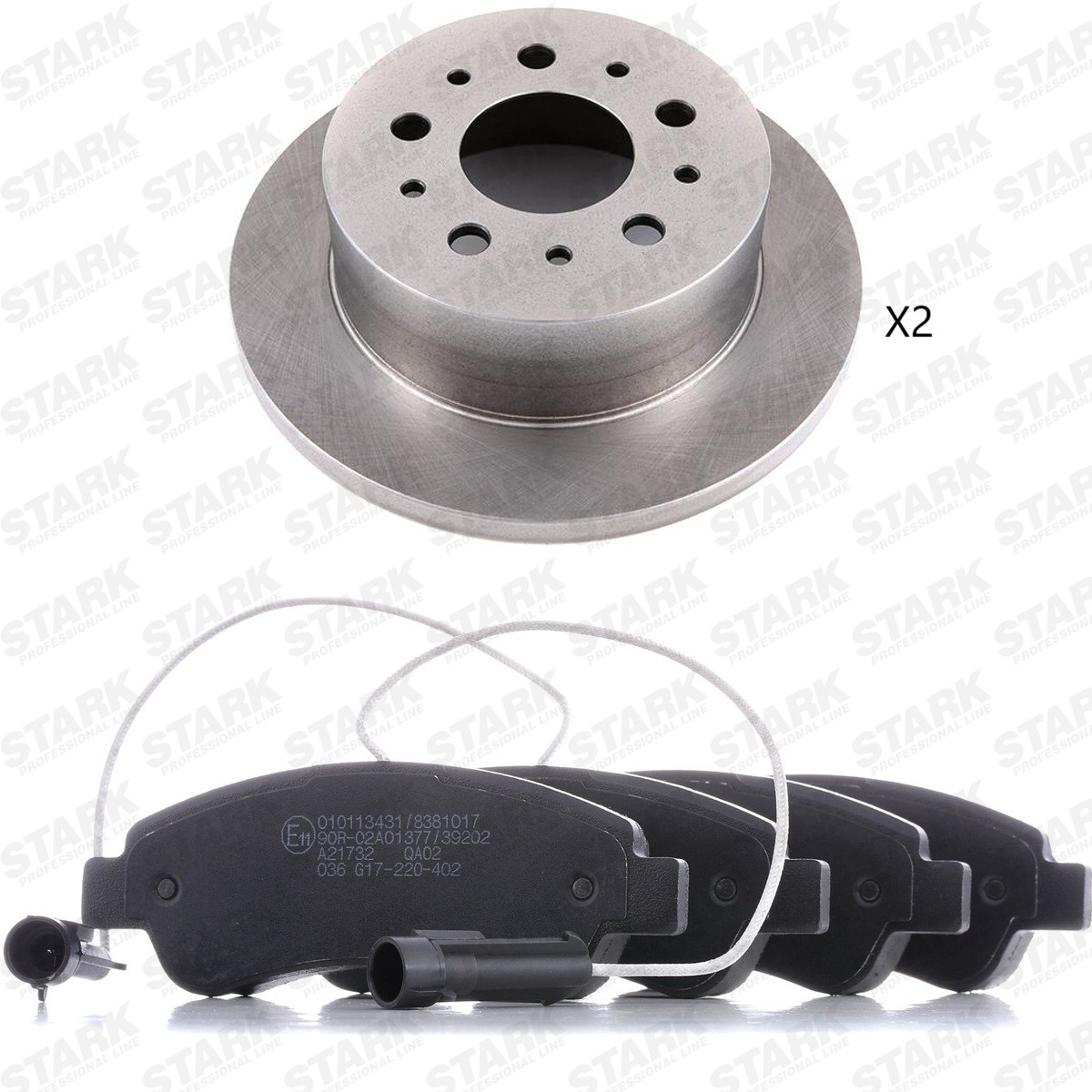 STARK Σετ φρένων, δισκόφρενα αριθμός Άρθρου: SKBK-10993394 φθηνότερα