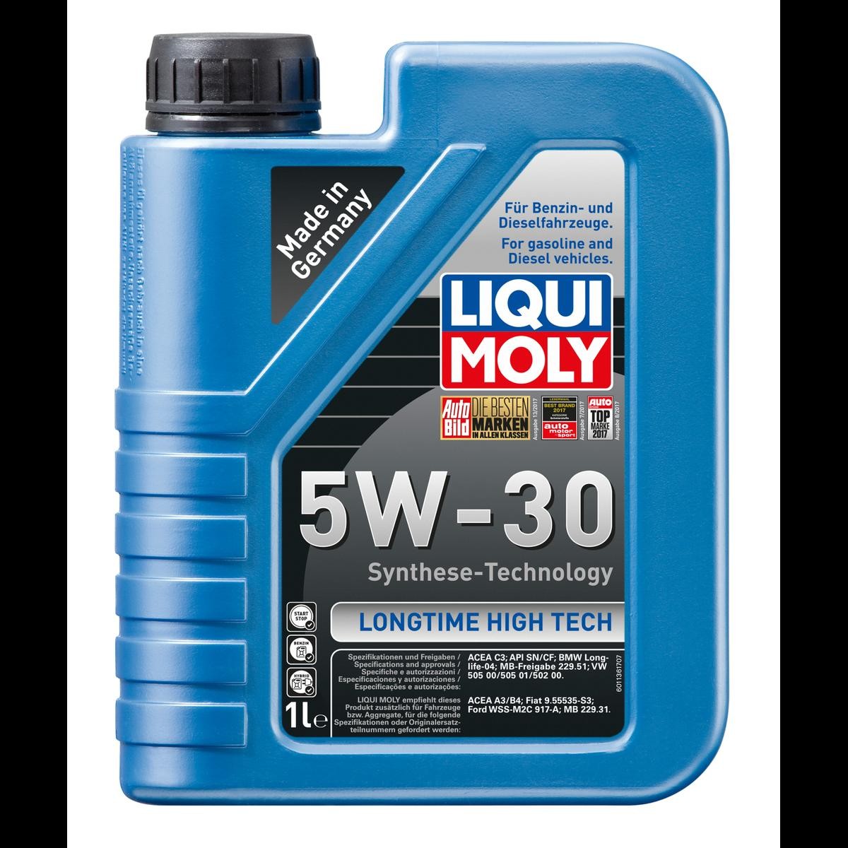 LIQUI MOLY Λάδι κινητήρα Longtime High Tech αριθμός Άρθρου: 1136 φθηνότερα