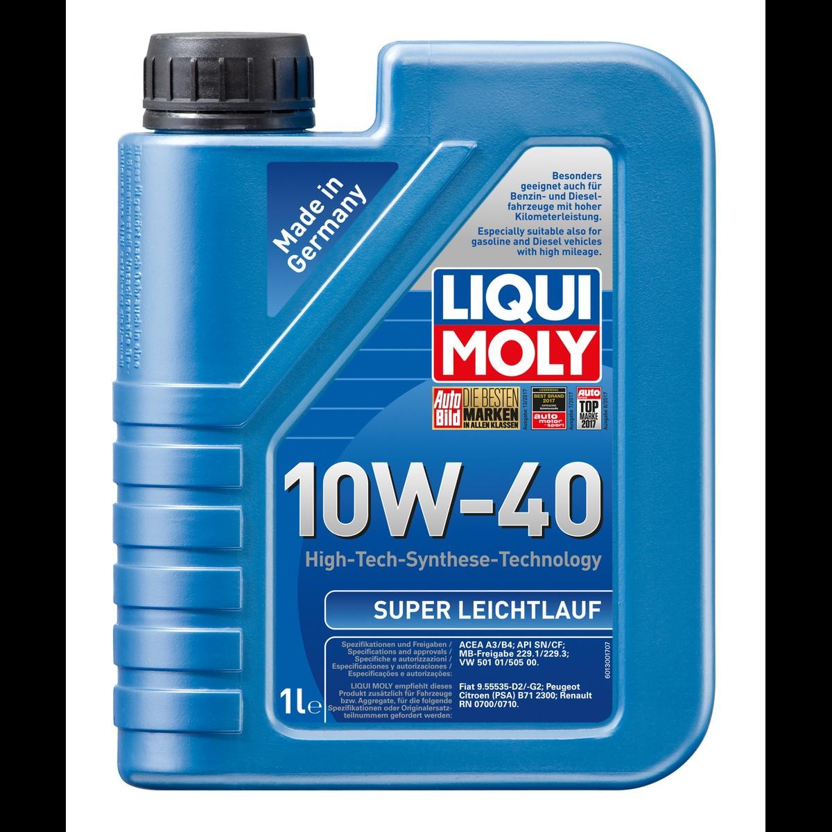 LIQUI MOLY Λάδι κινητήρα Leichtlauf, Super αριθμός Άρθρου: 1300 φθηνότερα