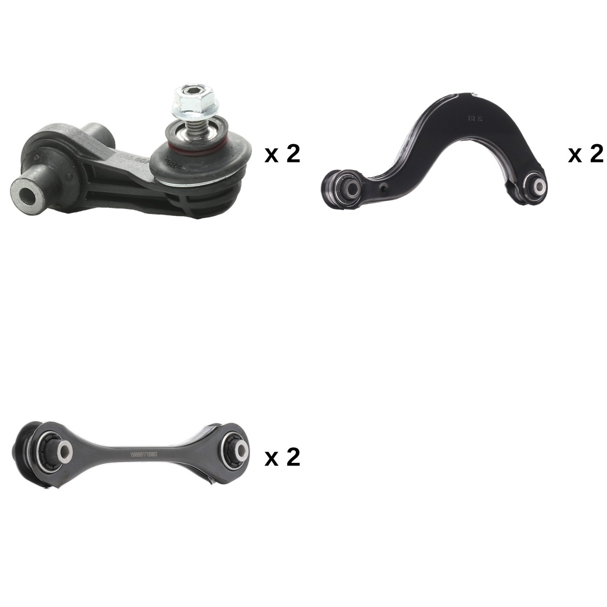 RIDEX 772S1318 Repsæt hjulophæng GOLF 1.4 GTE Hybrid 204 HK Benzin/elektro 2021