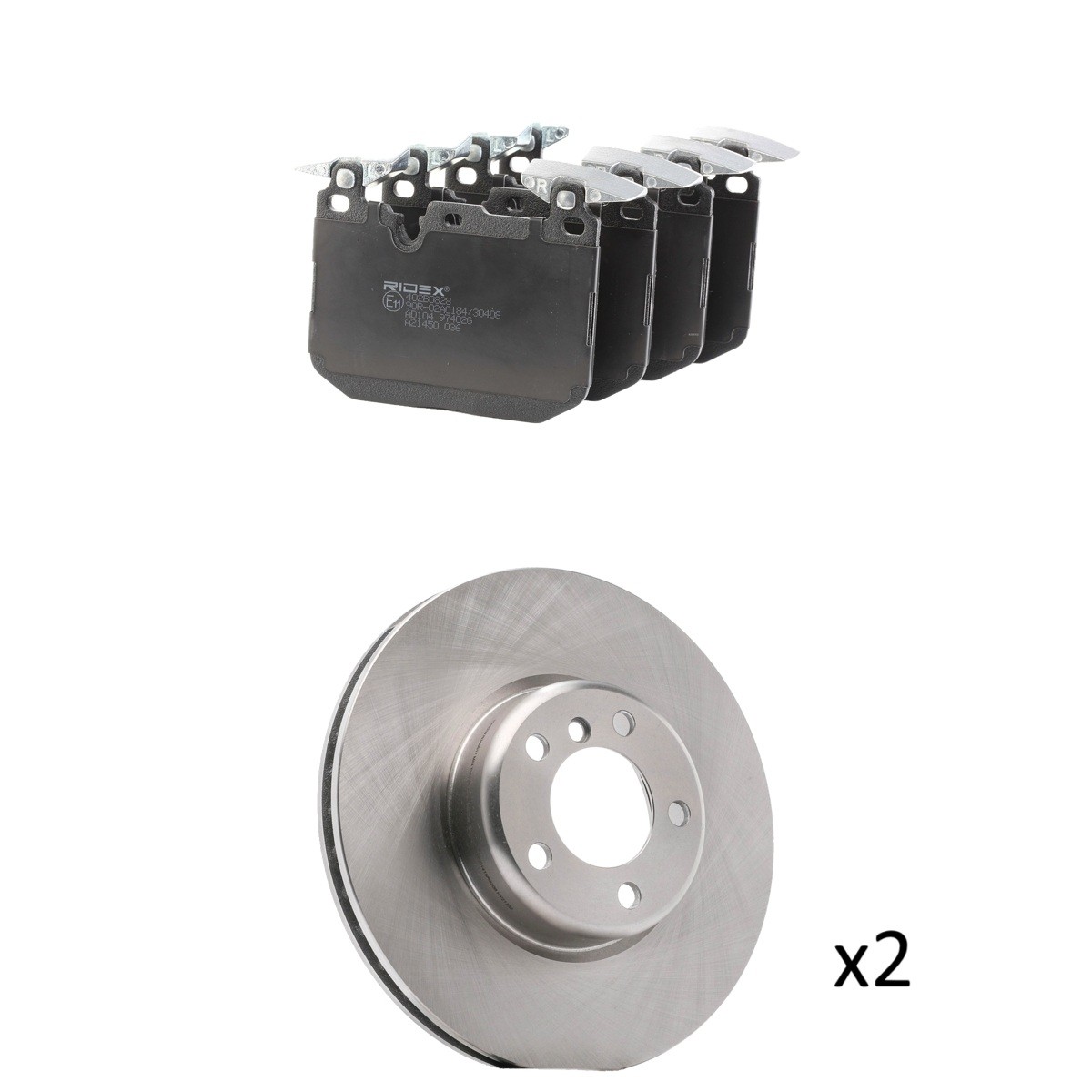 RIDEX 3405B3463 Bremsscheiben und -beläge