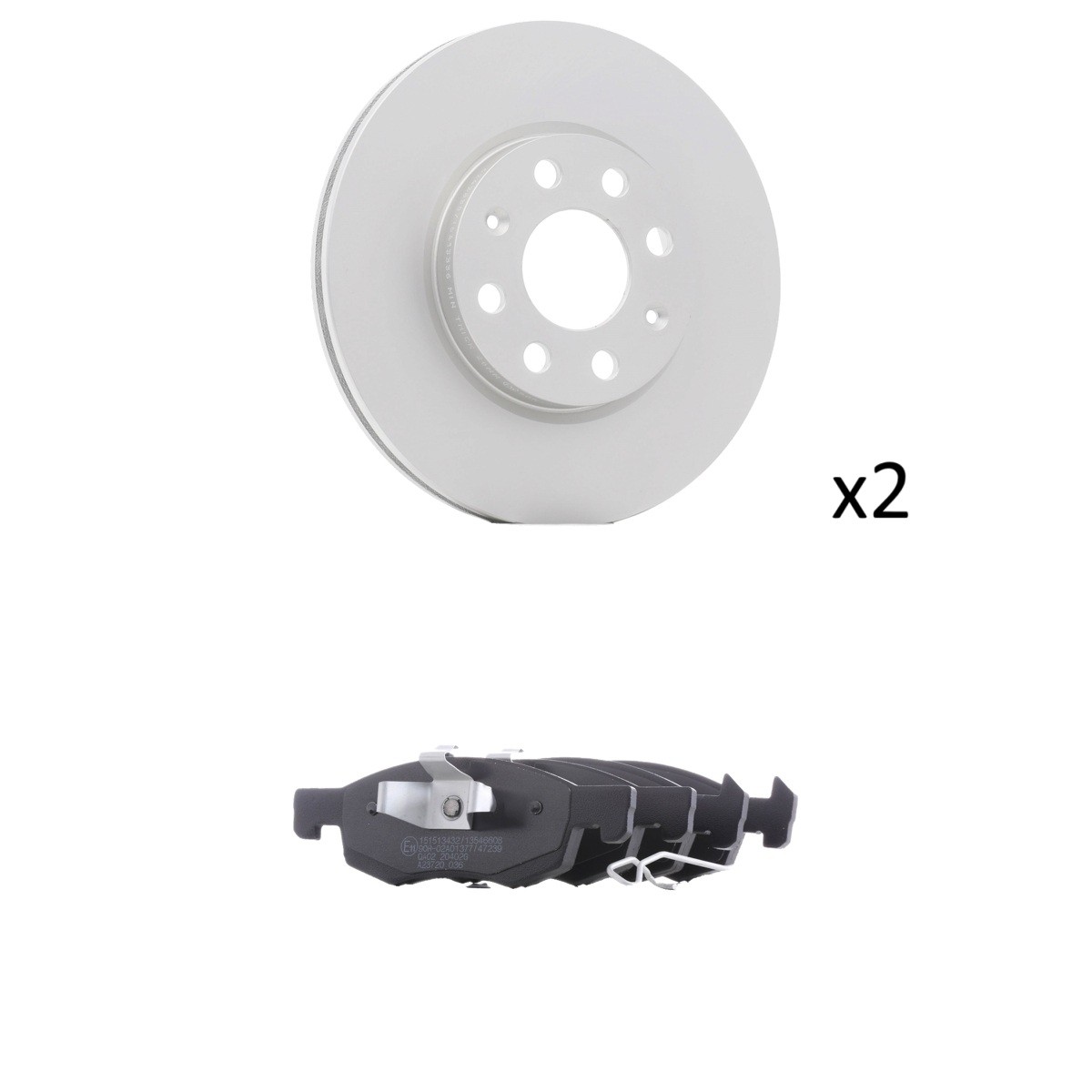 RIDEX Bremseskiver og klodser Varenummer: 3405B3508 billige