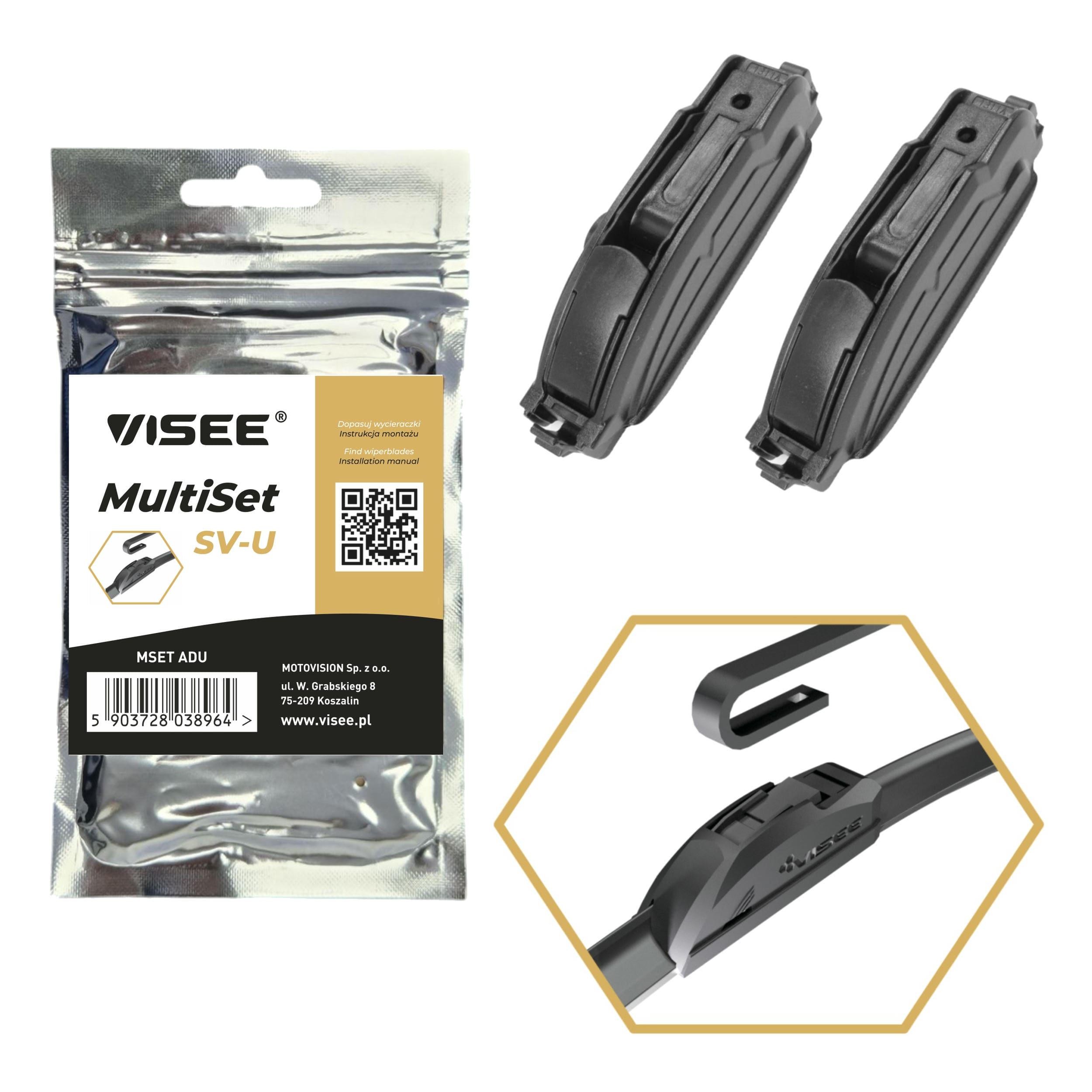 VISEE MSET ADU Adapteris, valytuvo šluotelė A4 1.9 TDI quattro 130 AG dyzelinas 2004