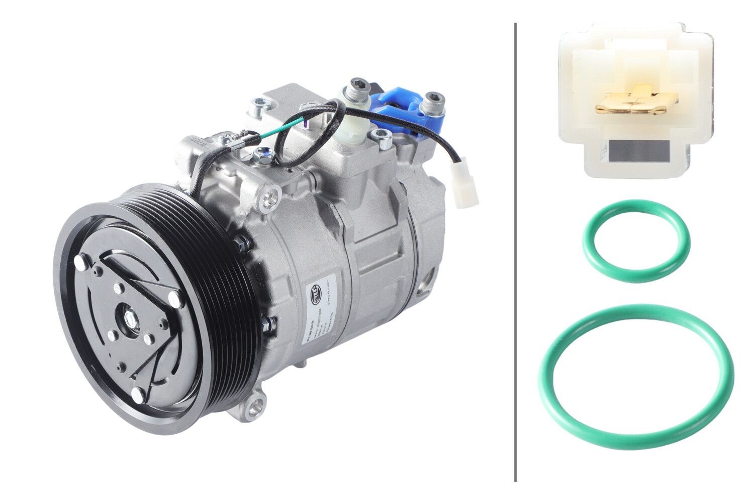 HELLA Air conditioning compressor Article number: 8FK 366 200-031 cheaply