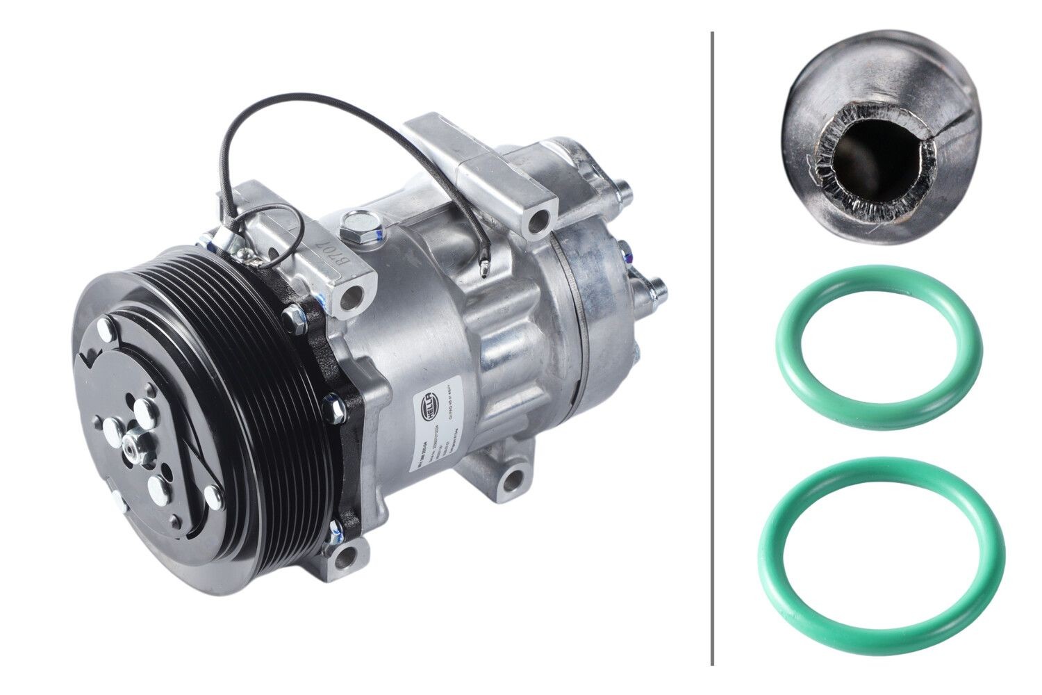 HELLA Air conditioning compressor Article number: 8FK 366 200-041 cheaply