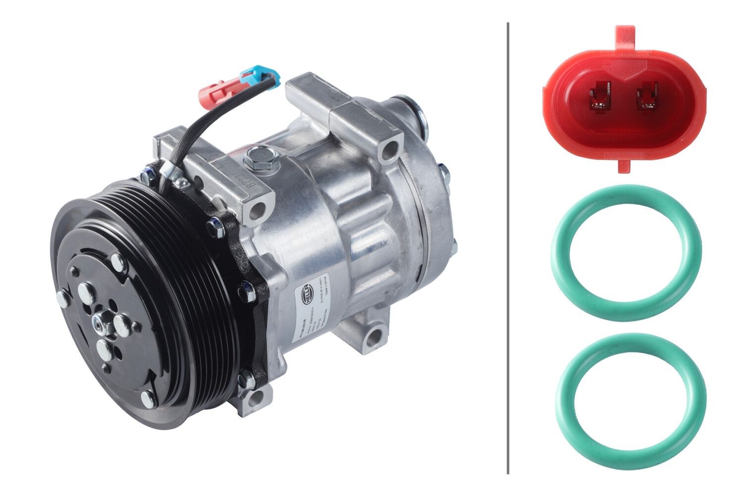 HELLA Air conditioning compressor Article number: 8FK 366 200-061 cheaply