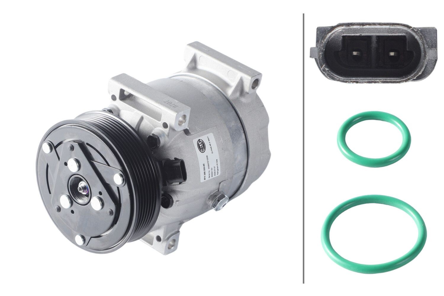 HELLA Air conditioning compressor Article number: 8FK 366 200-401 cheaply