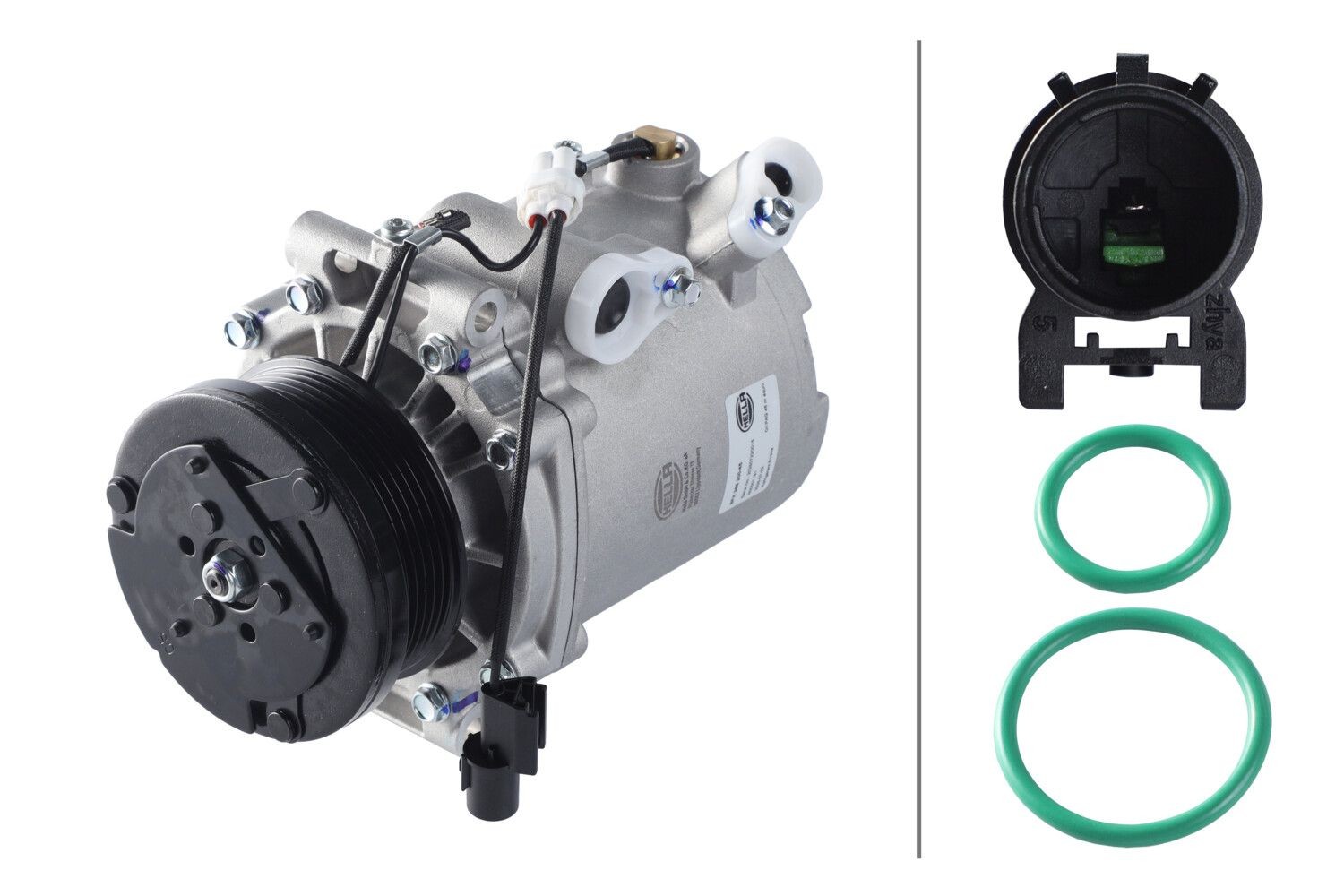 HELLA Air conditioning compressor Article number: 8FK 366 200-451 cheaply