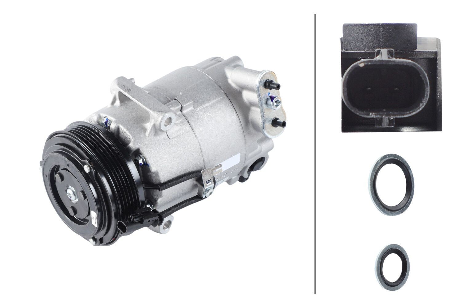 HELLA Air conditioning compressor Article number: 8FK 366 200-521 cheaply