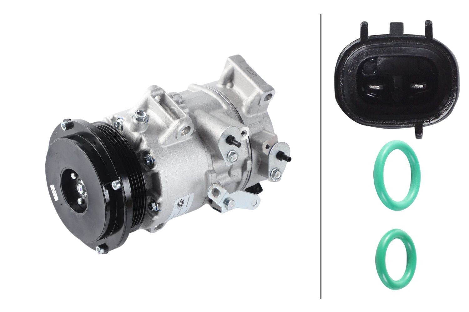 HELLA Air conditioning compressor Article number: 8FK 366 201-171 cheaply