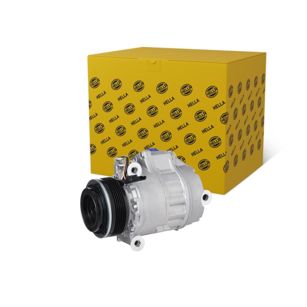 HELLA Air conditioning compressor Article number: 8FK 366 201-671 cheaply