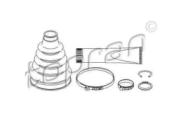 TOPRAN Φούσκα, άξονας μετάδ. κίνησης αριθμός Άρθρου: 302 327 φθηνότερα