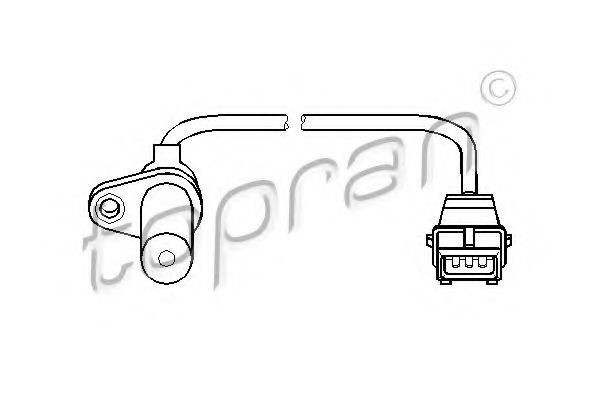 TOPRAN Αισθητήρας στροφών, ηλεκτρονική διαχείριση κινητήρα αριθμός Άρθρου: 721 687 φθηνότερα