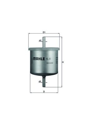 MAHLE Filtru combustibil număr articol: KL 61 ieftin