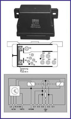 HITACHI Relé, sistema de pré-aquecimento Número de artigo: 132036 baixo custo