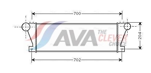 AVA COOLING SYSTEMS Intercooler Artikelnummer: IV4021 billigt