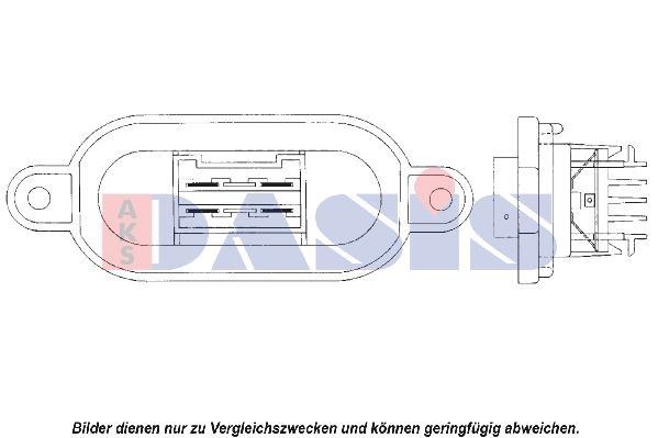 AKS DASIS Resistência, ventilador do habitáculo Número de artigo: 730000N baixo custo