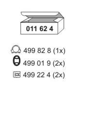 ERNST Σετ τοποθέτησης, σιλανσιέ αριθμός Άρθρου: 011624 φθηνότερα