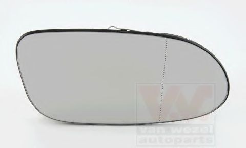 VAN WEZEL Backspegelglas Artikelnummer: 3034838U billigt