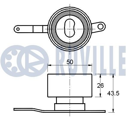 RUVILLE Kit de roulement de roue numéro de l'article: 5017 à bon prix