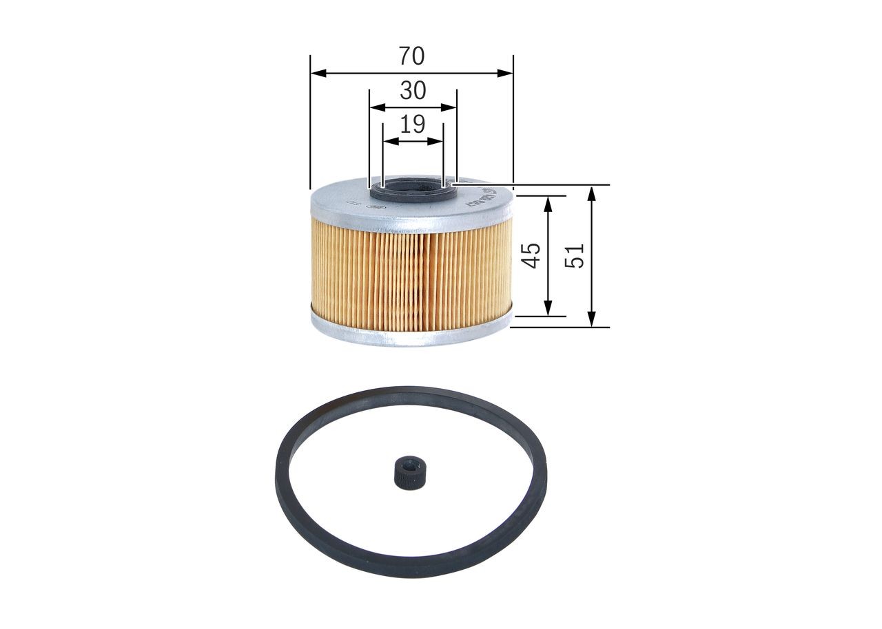 BOSCH Fuel filter Article number: 1 457 431 700 cheaply