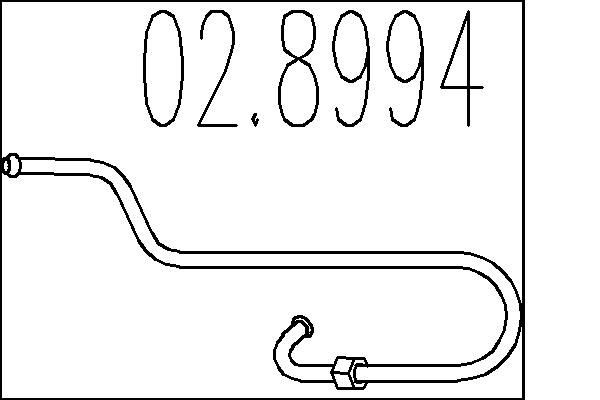 MTS Σύνδεσμος σωλήνων, σύστημα απαγωγής καυσαερίων αριθμός Άρθρου: 02.8994 φθηνότερα