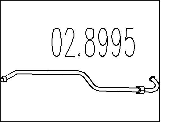 MTS Σύνδεσμος σωλήνων, σύστημα απαγωγής καυσαερίων αριθμός Άρθρου: 02.8995 φθηνότερα