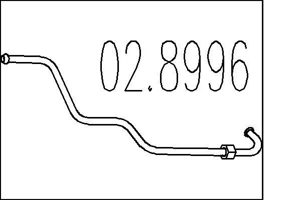 MTS Σύνδεσμος σωλήνων, σύστημα απαγωγής καυσαερίων αριθμός Άρθρου: 02.8996 φθηνότερα