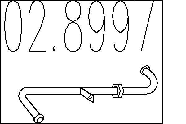 MTS Σύνδεσμος σωλήνων, σύστημα απαγωγής καυσαερίων αριθμός Άρθρου: 02.8997 φθηνότερα