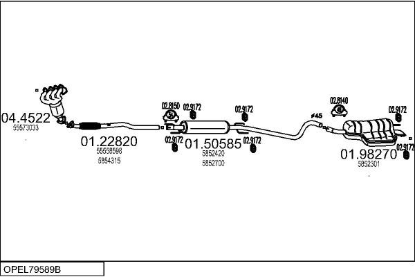 MTS Gummianslag, udstødning Varenummer: 02.9002 billige