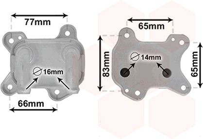 VAN WEZEL Radiateur d'huile UGS: 37003581 à bon prix