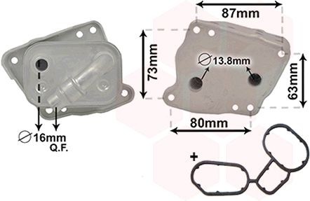 VAN WEZEL Radiateur d'huile UGS: 06003412 à bon prix