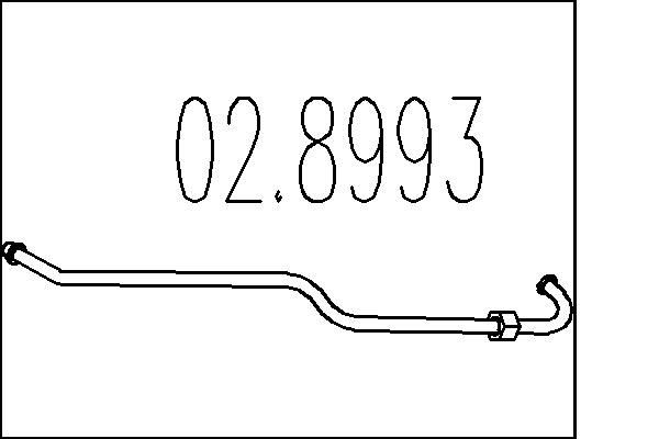 MTS Σύνδεσμος σωλήνων, σύστημα απαγωγής καυσαερίων αριθμός Άρθρου: 02.8993 φθηνότερα