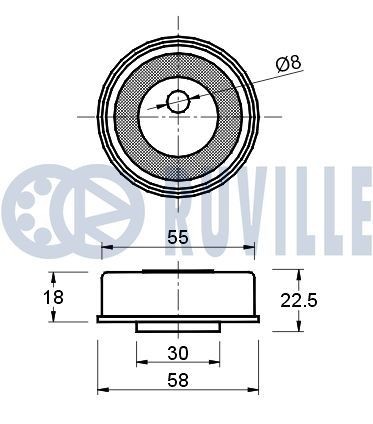 RUVILLE Juego de cojinete de rueda Número de artículo: 5413 a buen precio