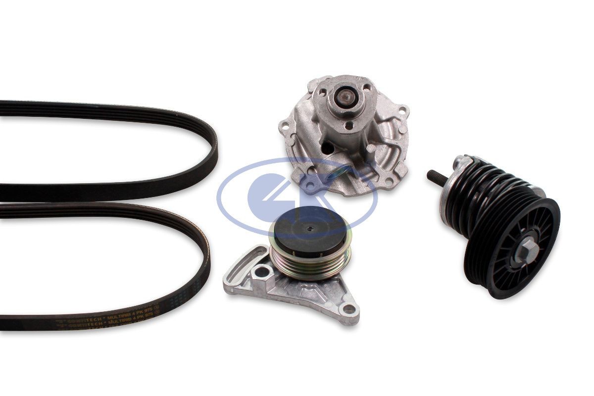 GK Pompa apa + Set curea transmisie cu caneluri număr articol: K980158D ieftin