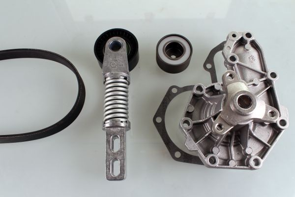 GK Pompa apa + Set curea transmisie cu caneluri număr articol: K980301D ieftin