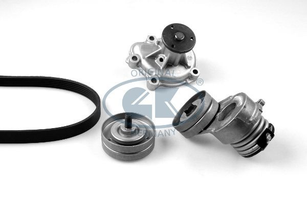 GK Ūdenssūknis + ķīļrievu siksnas komplekts raksta numurs: K980779B lēti