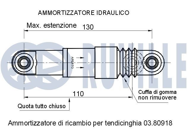 RUVILLE Rotule de suspension numéro de l'article: 915827 à bon prix