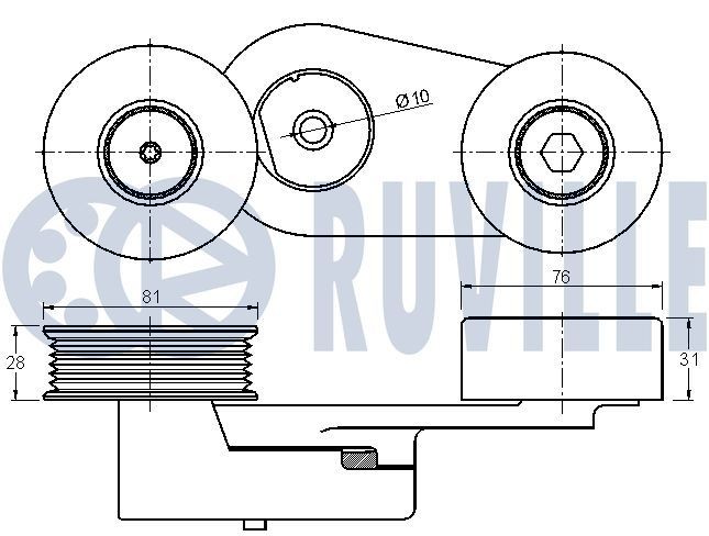 RUVILLE Juego de cojinete de rueda Número de artículo: 6902 a buen precio