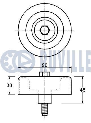 RUVILLE Bras de suspension UGS: 935212 à peu de frais