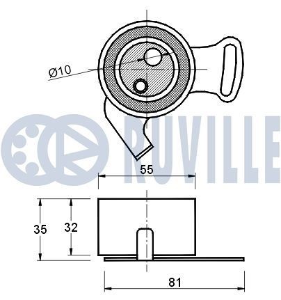 RUVILLE Kit de roulement de roue numéro de l'article: 7424 à bon prix