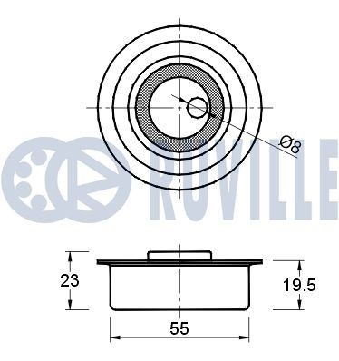 RUVILLE Set curea transmisie cu caneluri număr articol: 5502681 ieftin