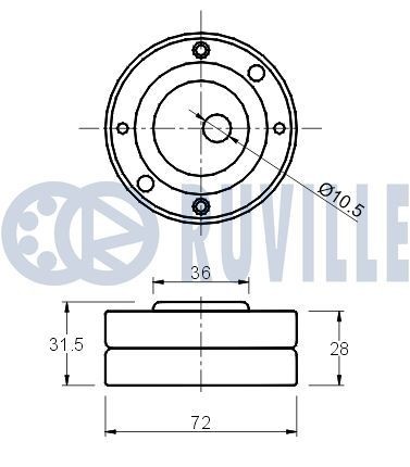 RUVILLE Rotule de suspension numéro de l'article: 915086 à bon prix