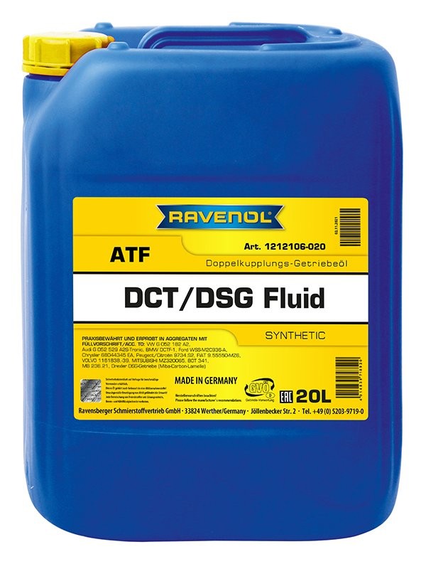 RAVENOL Automatic transmission fluid DCT/DSG Article number: 1212106-020-01-999 cheaply