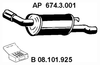 EBERSPÄCHER Galinis duslintuvas prekės numeris: 674.3.001 nebrangu