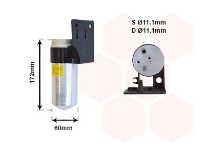 VAN WEZEL Tørker, klimaanlegg artikkelnummer: 4300D355 billig