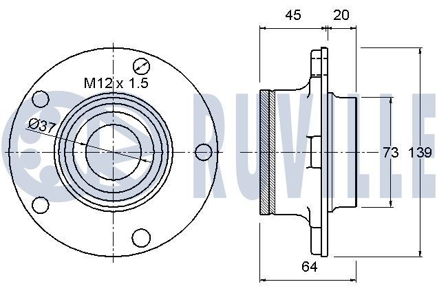 RUVILLE Reparatursatz, Federbeinstützlager Artikelnummer: 815499S kaufen