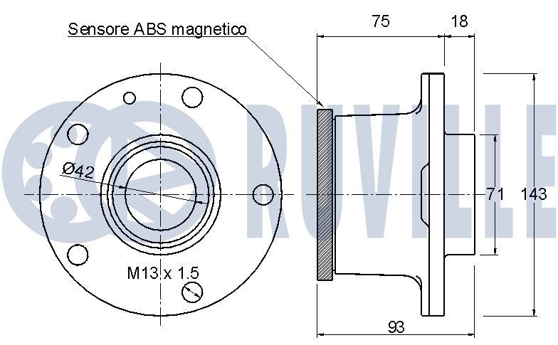 RUVILLE Kit de réparation, coupelle de suspension UGS: 825945S à bon prix