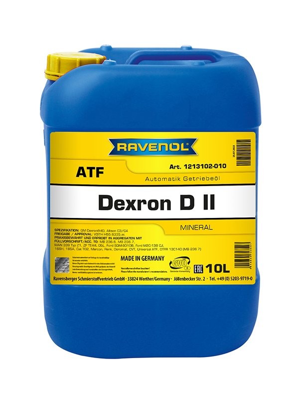 RAVENOL Automatikgetriebeöl (ATF) ATF, Dexron D II Artikelnummer: 1213102-010-01-999 kaufen
